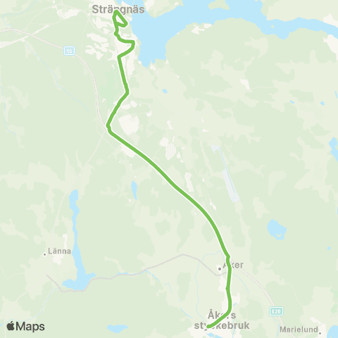 Sörmlandstrafiken Strängnäs Resecentrum—Åkers Styckebruk map