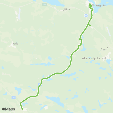 Sörmlandstrafiken Strängnäs Resecentrum—Kvartsgatan map