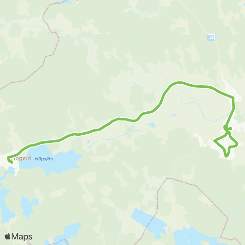 Sörmlandstrafiken Högsjö Bruk—Vingåker Station map