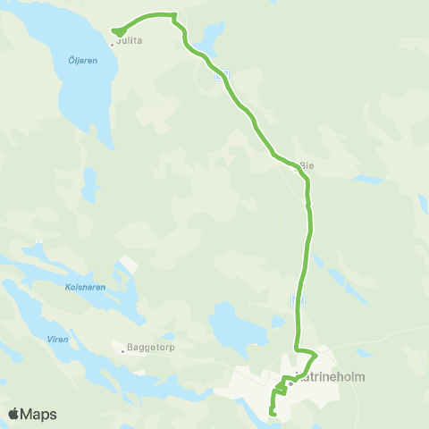 Sörmlandstrafiken Katrineholm Resecentrum—Äsköping map