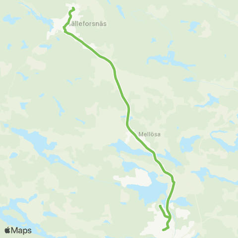 Sörmlandstrafiken Flen Station—Hälleforsnäs Station map