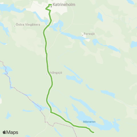 Sörmlandstrafiken Strångsjö—Katrineholm Resecentrum map