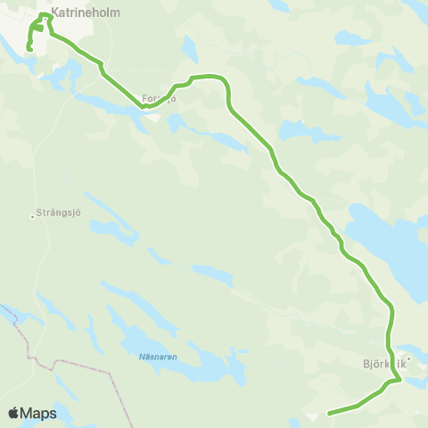 Sörmlandstrafiken Gustavsborg—Katrineholm Resecentrum map