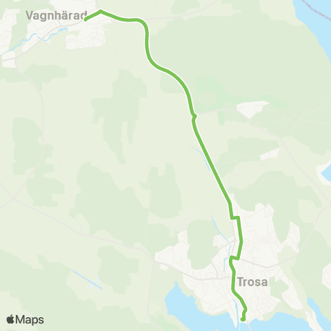 Sörmlandstrafiken Vagnhärad Station—Trosa Hamn map