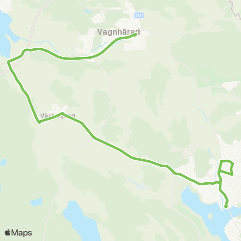 Sörmlandstrafiken Vagnhärad Station—Trosa Hamn map