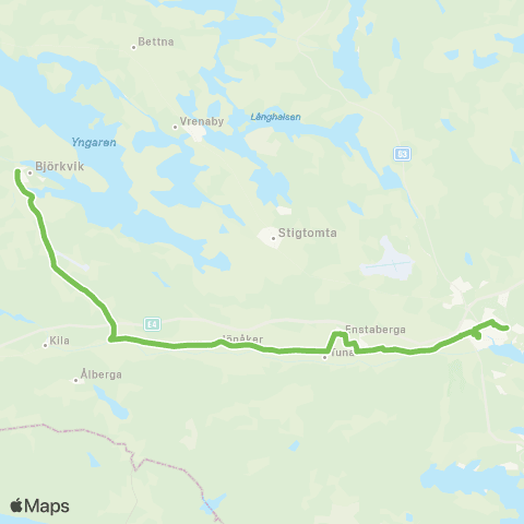 Sörmlandstrafiken Nyköping Bussterminal—Björkvik map