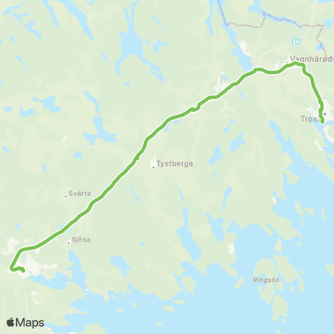 Sörmlandstrafiken Nyköping Bussterminal—Trosa Hamn map