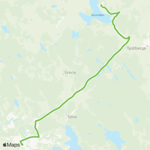 Sörmlandstrafiken Nyköping Bussterminal—Ökna Skola map