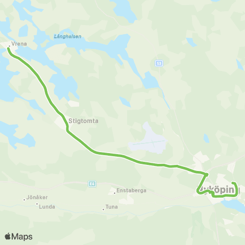Sörmlandstrafiken Lennings Väg—Tängsta, Stigtomta map