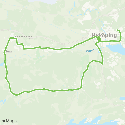 Sörmlandstrafiken Lennings Väg—Nyköping Bussterminal map