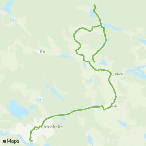 Sörmlandstrafiken Duveholmshallen—Ramsta map