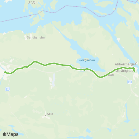 Sörmlandstrafiken Kyrkogatan—Strängnäs Resecentrum map