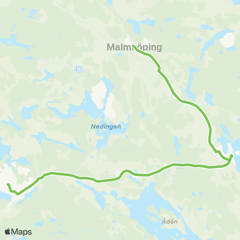 Sörmlandstrafiken Malmköping Busstation—Flen Station map