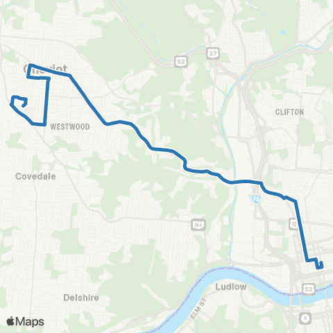 Metro SORTA Harrison Avenue map