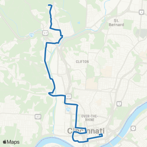 Metro SORTA Beekman / Linn map
