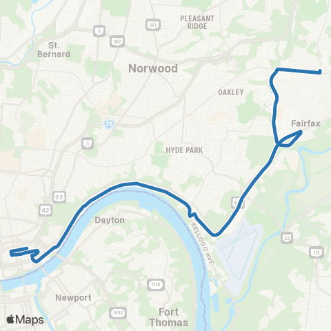 Metro SORTA East End map