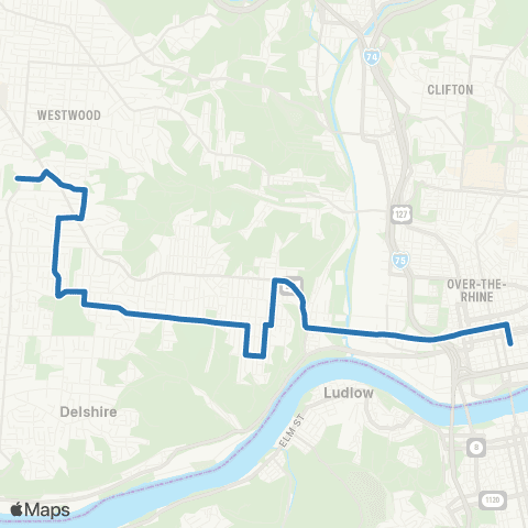 Metro SORTA West 8th Street map