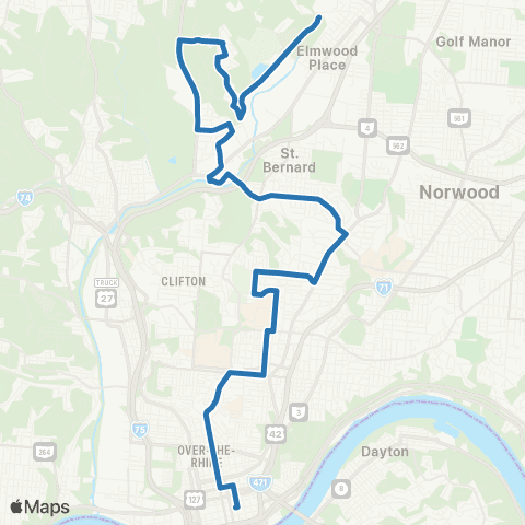 Metro SORTA Avondale map