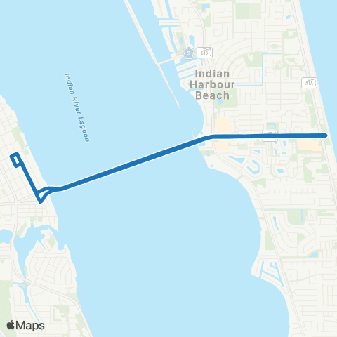 Space Coast Area Transit Eau Gallie Arts District map