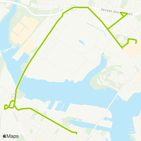 Seaport Ferry Lower Mystic Link map