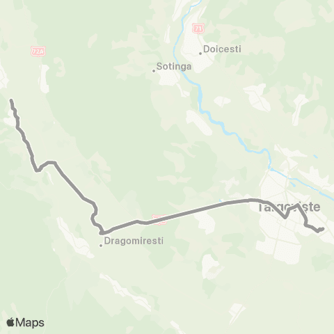 SPMT Micro XI - Centru - Spitalul Judetean - Priseaca - Dragomiresti - Ungureni - Manesti map