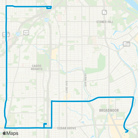 Sportran Hearne / East Kings Hwy map