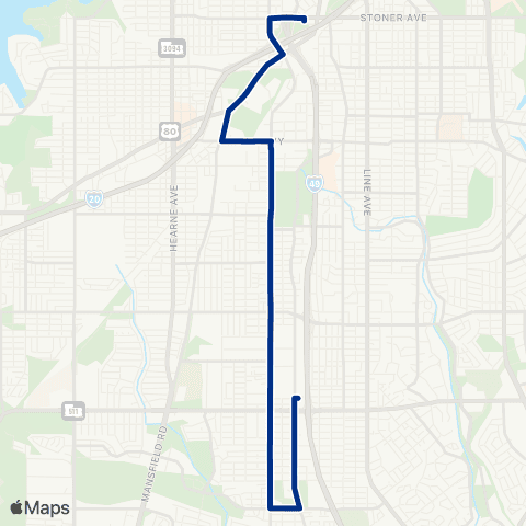 Sportran Linwood Avenue map