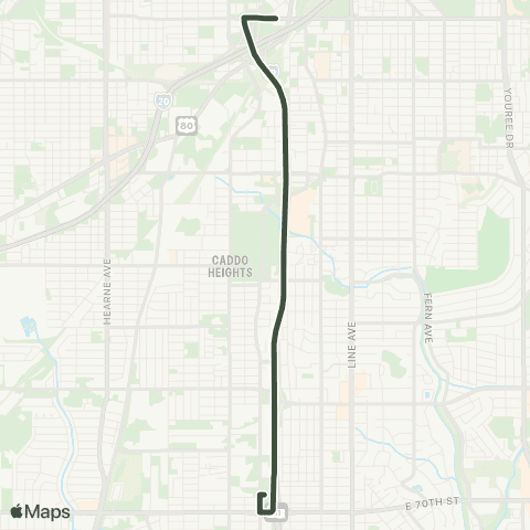Sportran Southwest Connector map