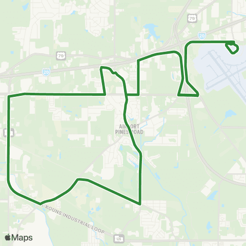 Sportran West Shreveport map
