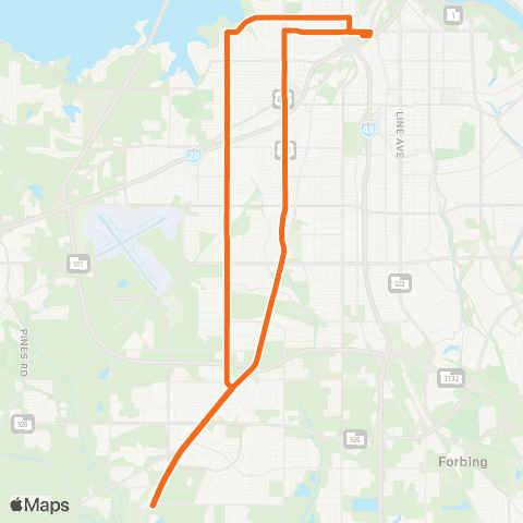 Sportran Hearne / Jewella map