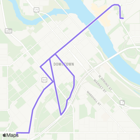 Sportran Bossier Hub Connector map