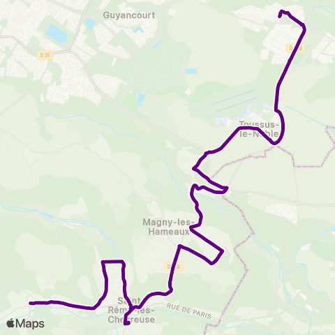 Île-de-France Mobilités Petits Ponts <>︎ Collège M.L.-King / Lycée Franco-Allemand map