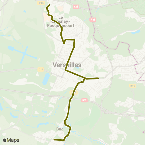 Île-de-France Mobilités Lycée Franco-Allemand / Ml King <>︎ Moxouris map