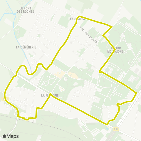 Île-de-France Mobilités Gare de Fontenay-le-Fleury <>︎ Gare de Fontenay-le-Fleury map