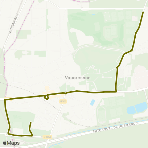 Île-de-France Mobilités Collège Yves du Manoir <>︎ Victor Duret map