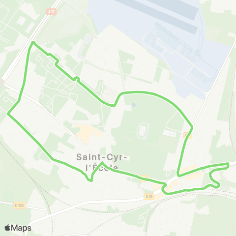 Île-de-France Mobilités Gare de St-Cyr-l'École <>︎ Gare de St-Cyr-l'École map