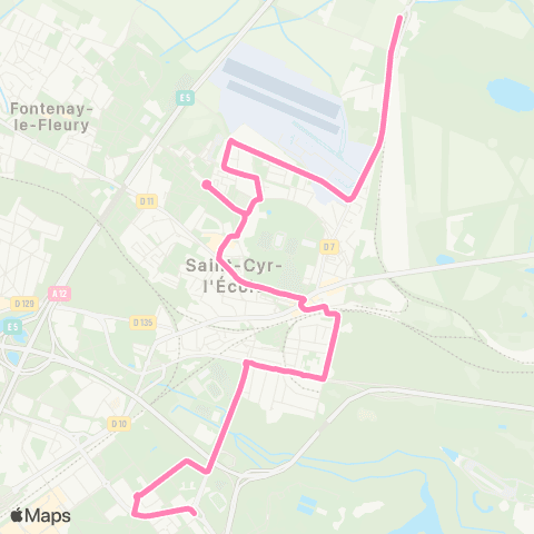 Île-de-France Mobilités Ferme de Gally <>︎ Droits de l'Homme map