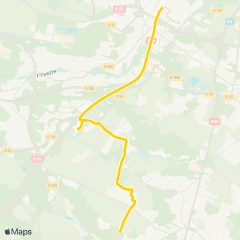 Île-de-France Mobilités Gare de Massy - Palaiseau <>︎ Laboratoires map