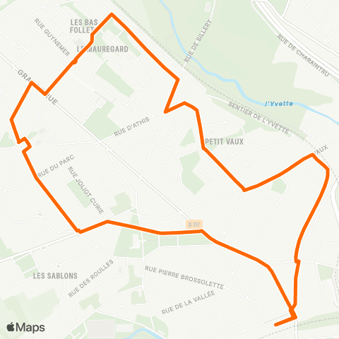 Île-de-France Mobilités Gare d'Épinay-s/-Orge <>︎ Gare d'Épinay-s/-Orge map