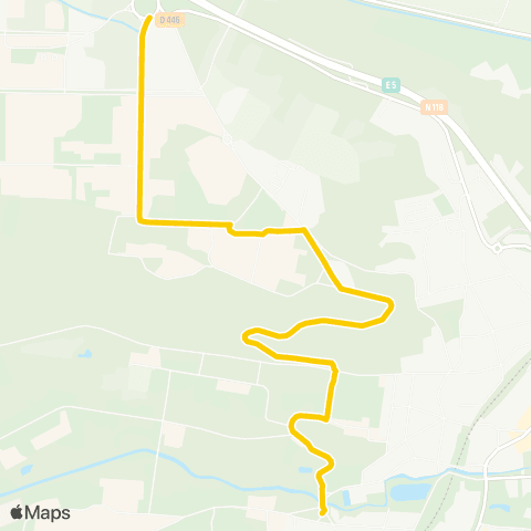 Île-de-France Mobilités Plateau de Moulon - Corbeville <>︎ Gare d'Orsay - l'Yvette map