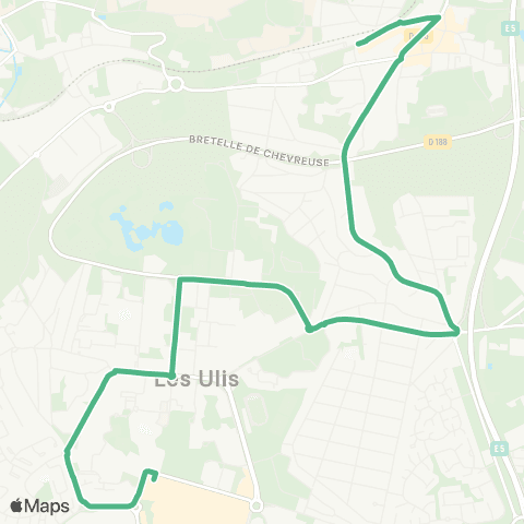 Île-de-France Mobilités Gare d'Orsay-Ville <>︎ Ctre comm. Ulis 2 map