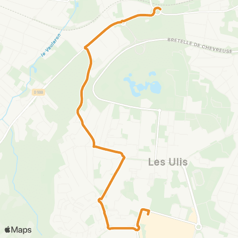 Île-de-France Mobilités 8 mai 1945 <>︎ Centre Commercial Ulis 2 map