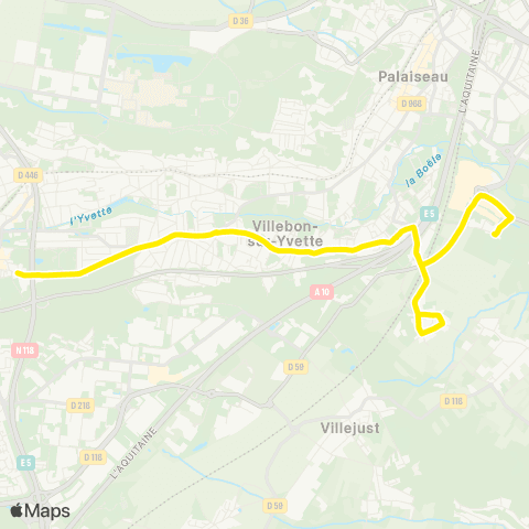 Île-de-France Mobilités Conservatoire <>︎ Village - Collège Idf map