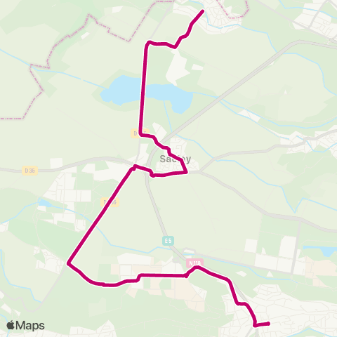 Île-de-France Mobilités Fournier <>︎ Gymnase de Favreuse map