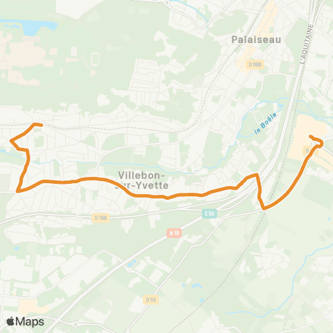 Île-de-France Mobilités Gare de Lozère <>︎ Rue du Viaduc map