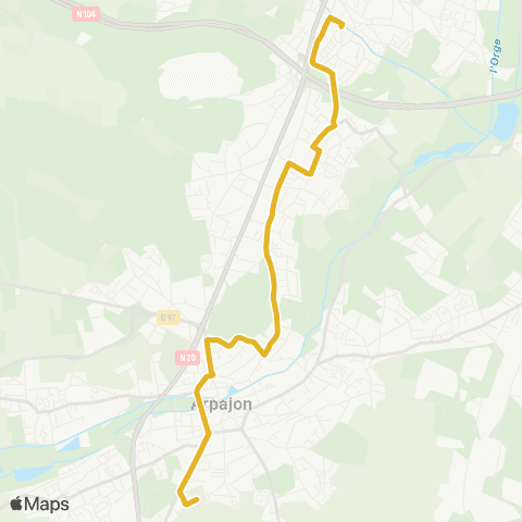 Île-de-France Mobilités Paul Fort <>︎ Lycée René Cassin map