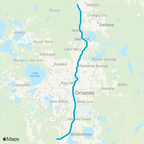 SunRail SunRail map