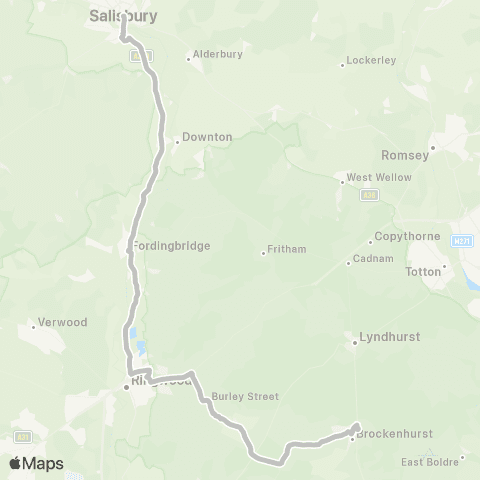 Salisbury Reds Cathedral Hotel - Brockenhurst College map