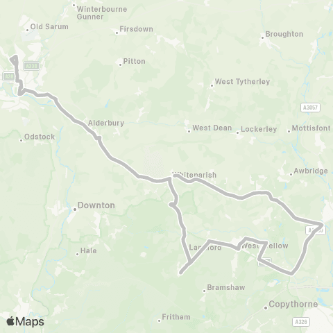 Salisbury Reds Stock Lane - South Wilts Grammar School map