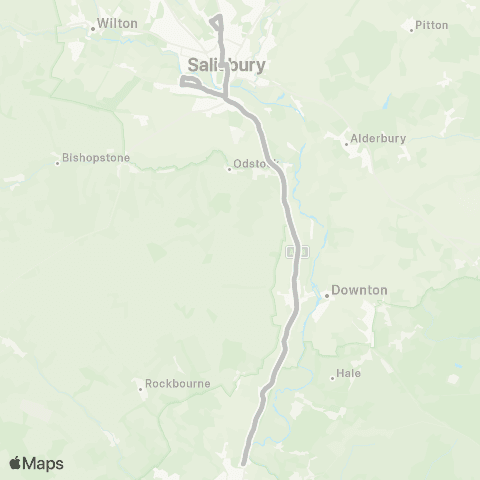 Salisbury Reds Victoria Park - Burgate School Layby map